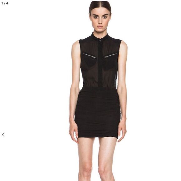 NWT IRO Silk Blend Mini Dress - Picture 1 of 11